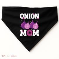Funny Onion Mom Fruit Vegetable Mothers' Day Gardener Lover Great Gift USA-Made Doggie Bandana thumb 0