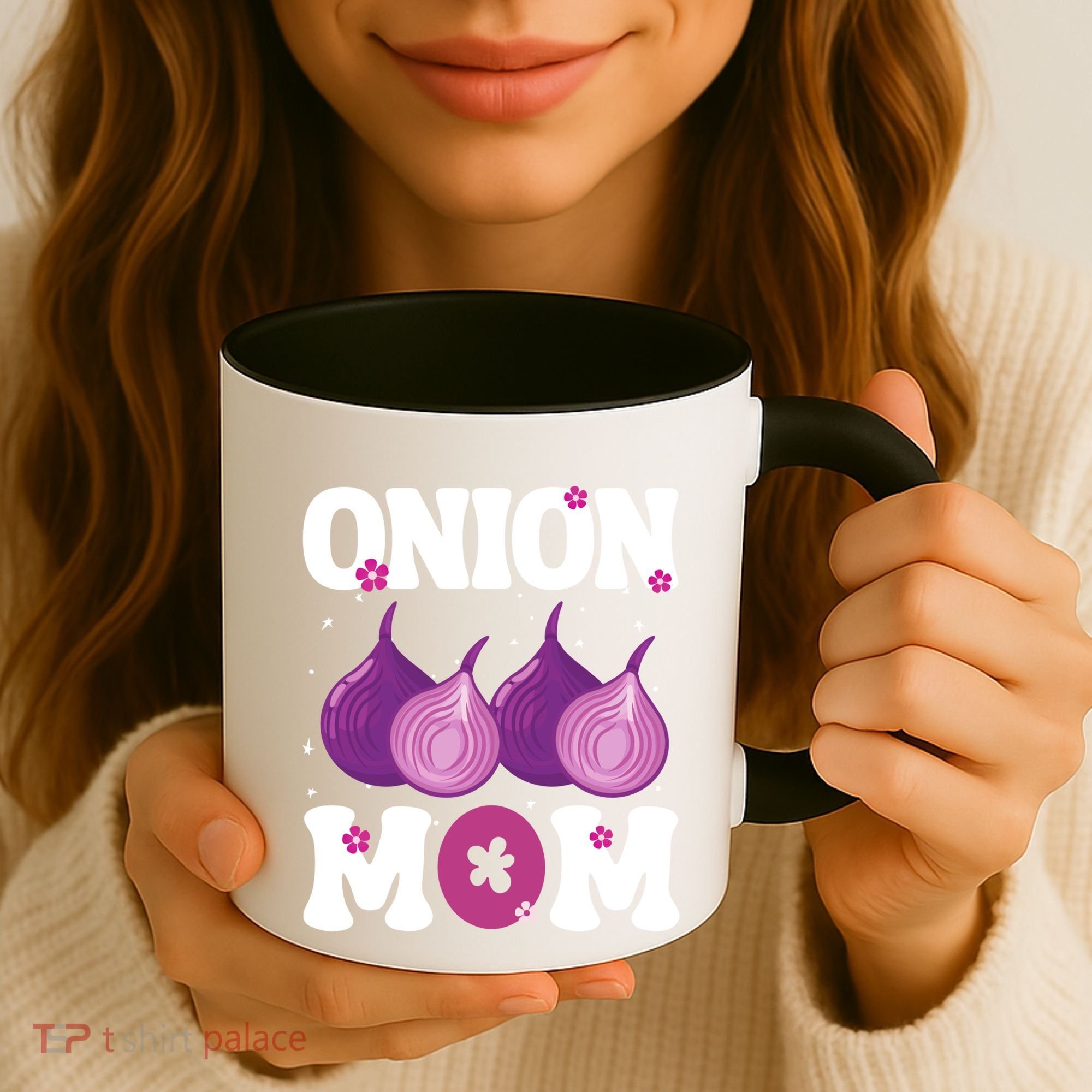 Funny Onion Mom Fruit Vegetable Mothers' Day Gardener Lover Great Gift Coffee Mug