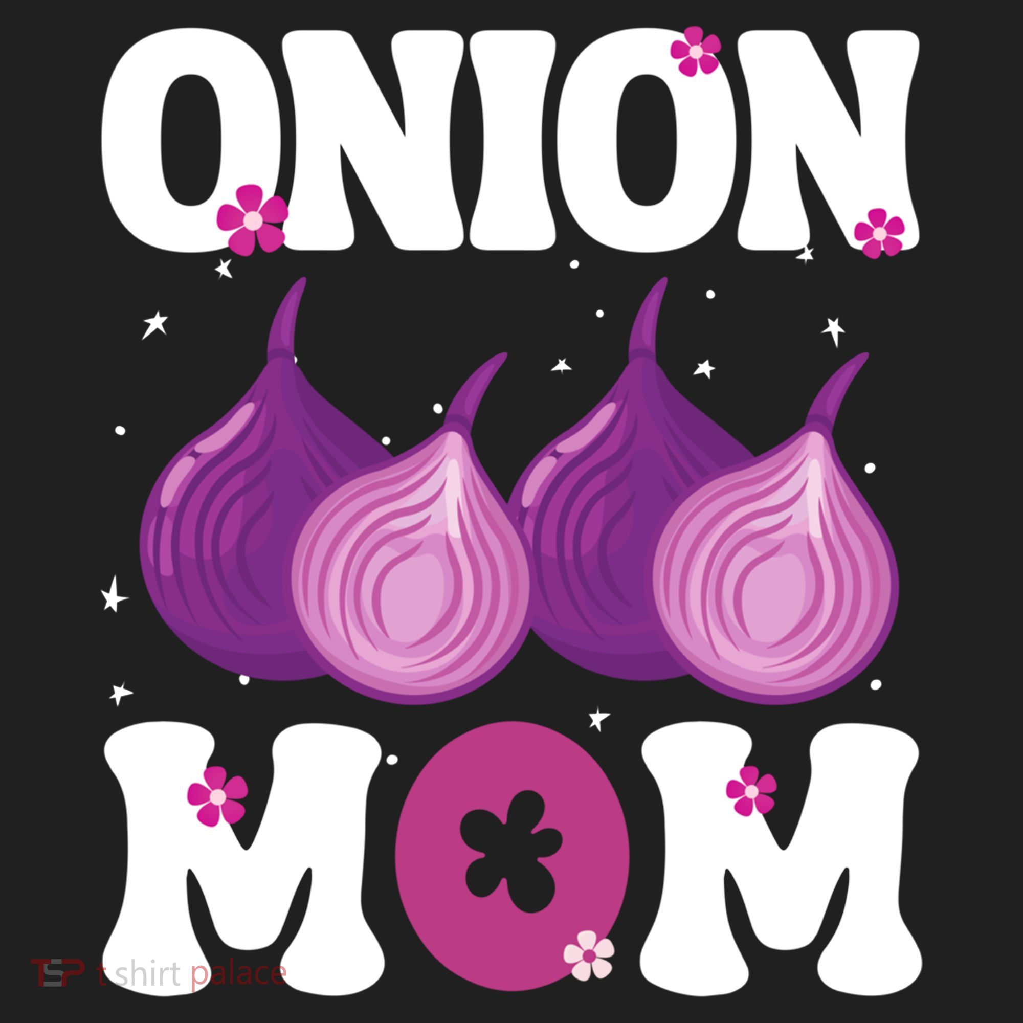 Funny Onion Mom Fruit Vegetable Mothers' Day Gardener Lover Great Gift Golf Towel