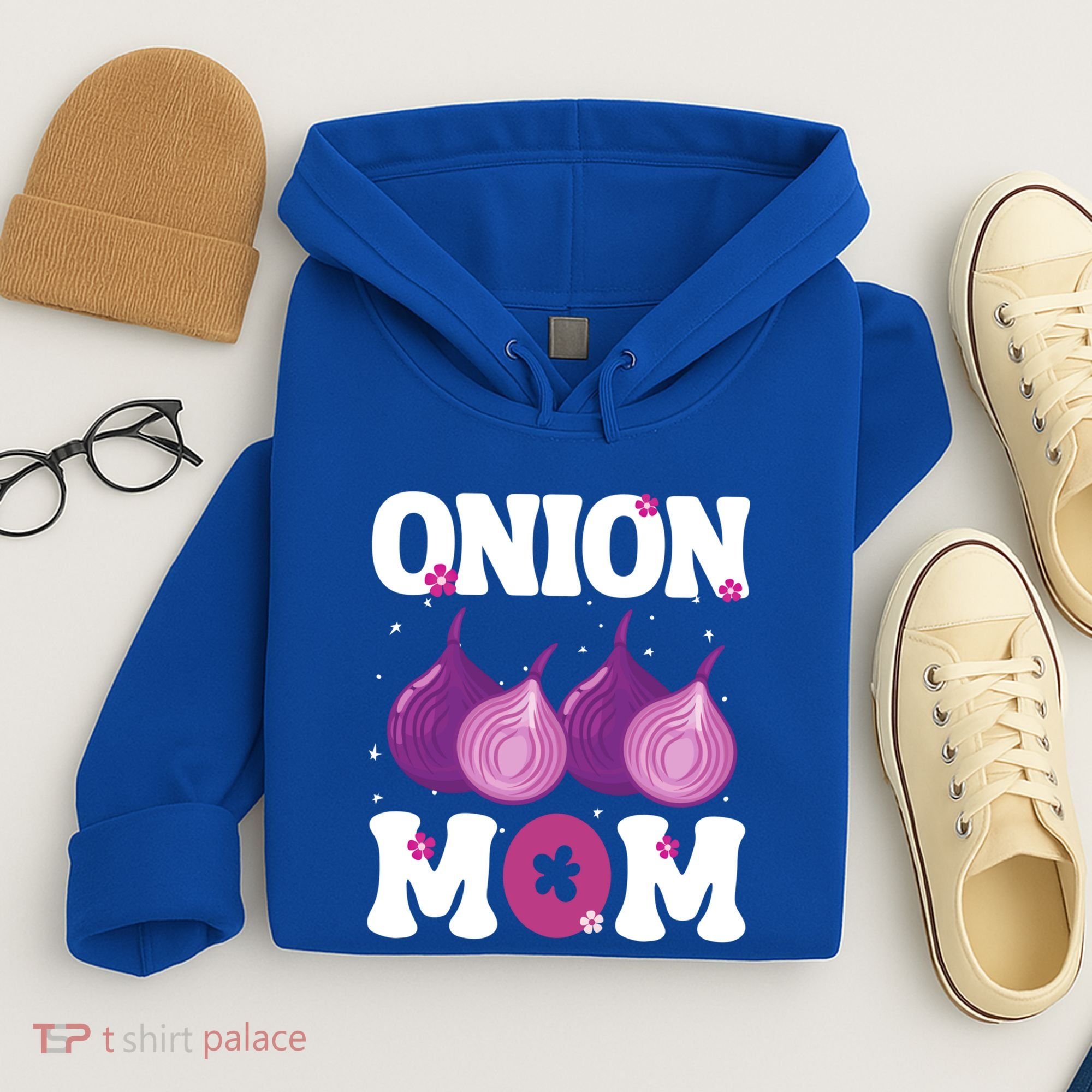 Funny Onion Mom Fruit Vegetable Mothers' Day Gardener Lover Great Gift Hoodie
