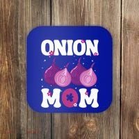 Funny Onion Mom Fruit Vegetable Mothers' Day Gardener Lover Great Gift Coaster thumb 0