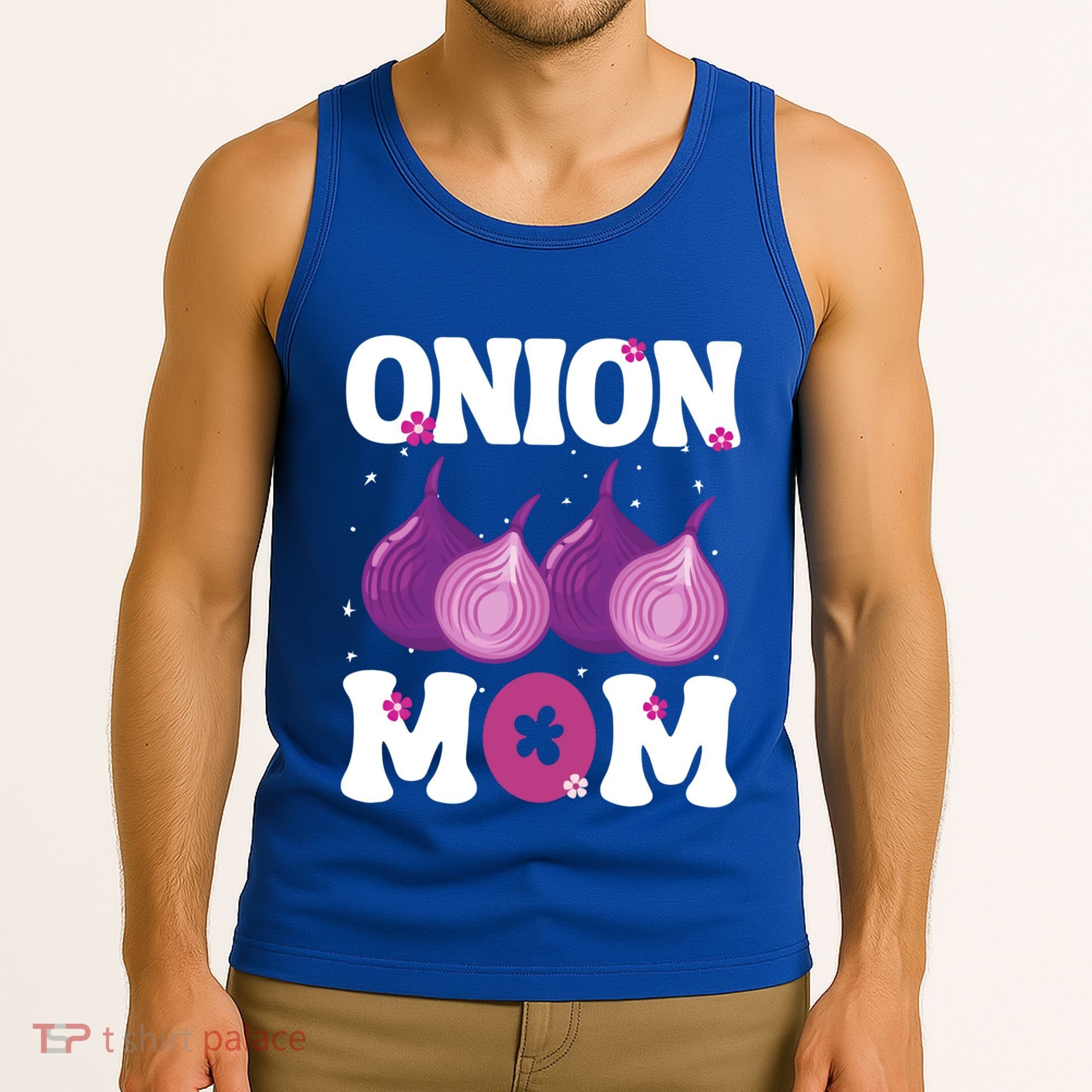Funny Onion Mom Fruit Vegetable Mothers' Day Gardener Lover Great Gift Tank Top