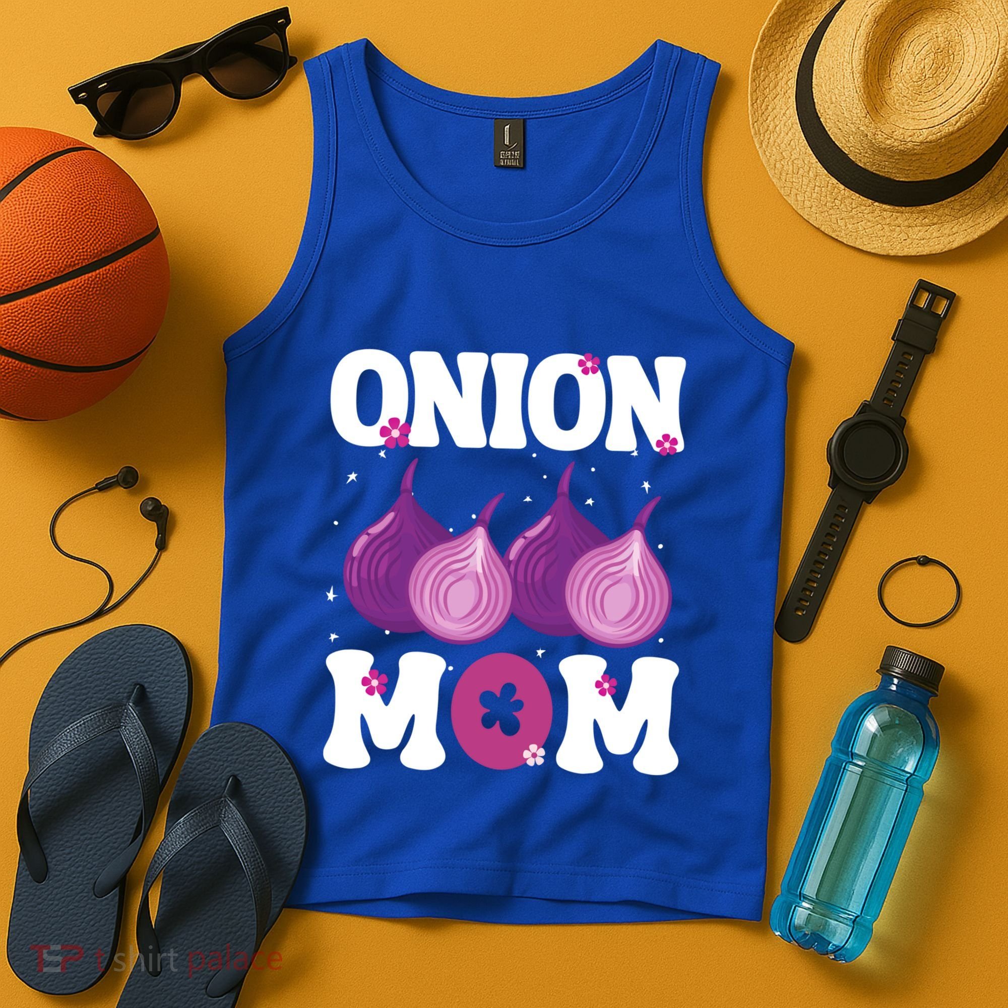 Funny Onion Mom Fruit Vegetable Mothers' Day Gardener Lover Great Gift Tank Top