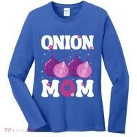Funny Onion Mom Fruit Vegetable Mothers' Day Gardener Lover Great Gift Women's Long Sleeve Shirt thumb 0