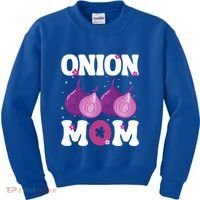 Funny Onion Mom Fruit Vegetable Mothers' Day Gardener Lover Great Gift Kids Sweatshirt thumb 0