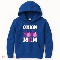 Funny Onion Mom Fruit Vegetable Mothers' Day Gardener Lover Great Gift Kids Hoodie thumb 0