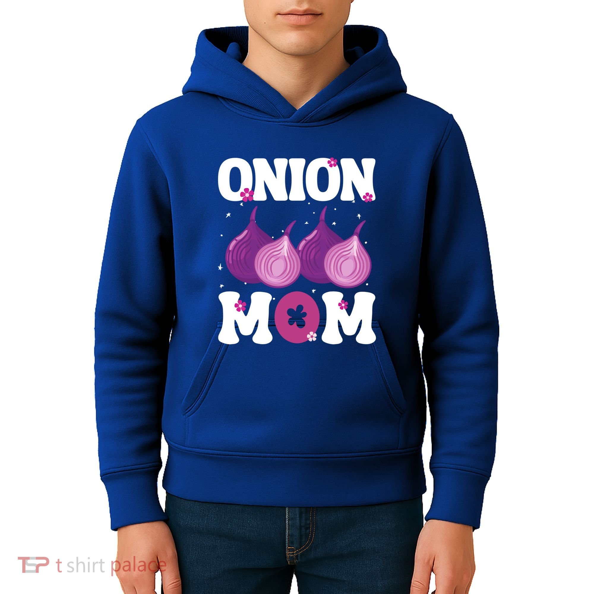 Funny Onion Mom Fruit Vegetable Mothers' Day Gardener Lover Great Gift Kids Hoodie