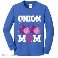 Funny Onion Mom Fruit Vegetable Mothers' Day Gardener Lover Great Gift Kids Long Sleeve Shirt thumb 0