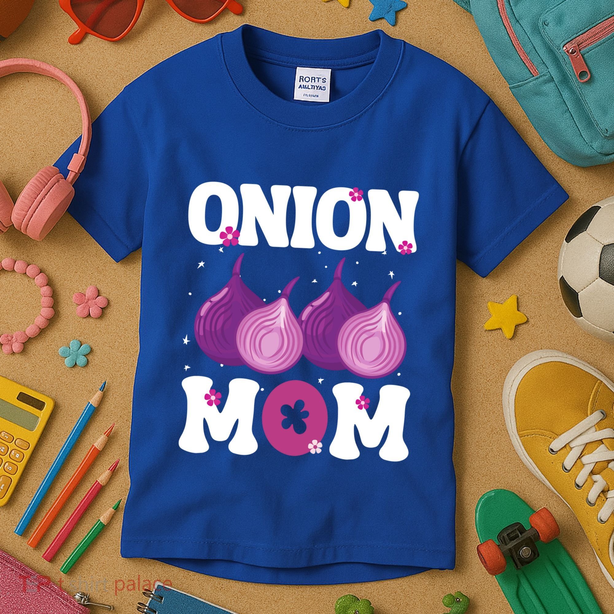 Funny Onion Mom Fruit Vegetable Mothers' Day Gardener Lover Great Gift Kids T-Shirt