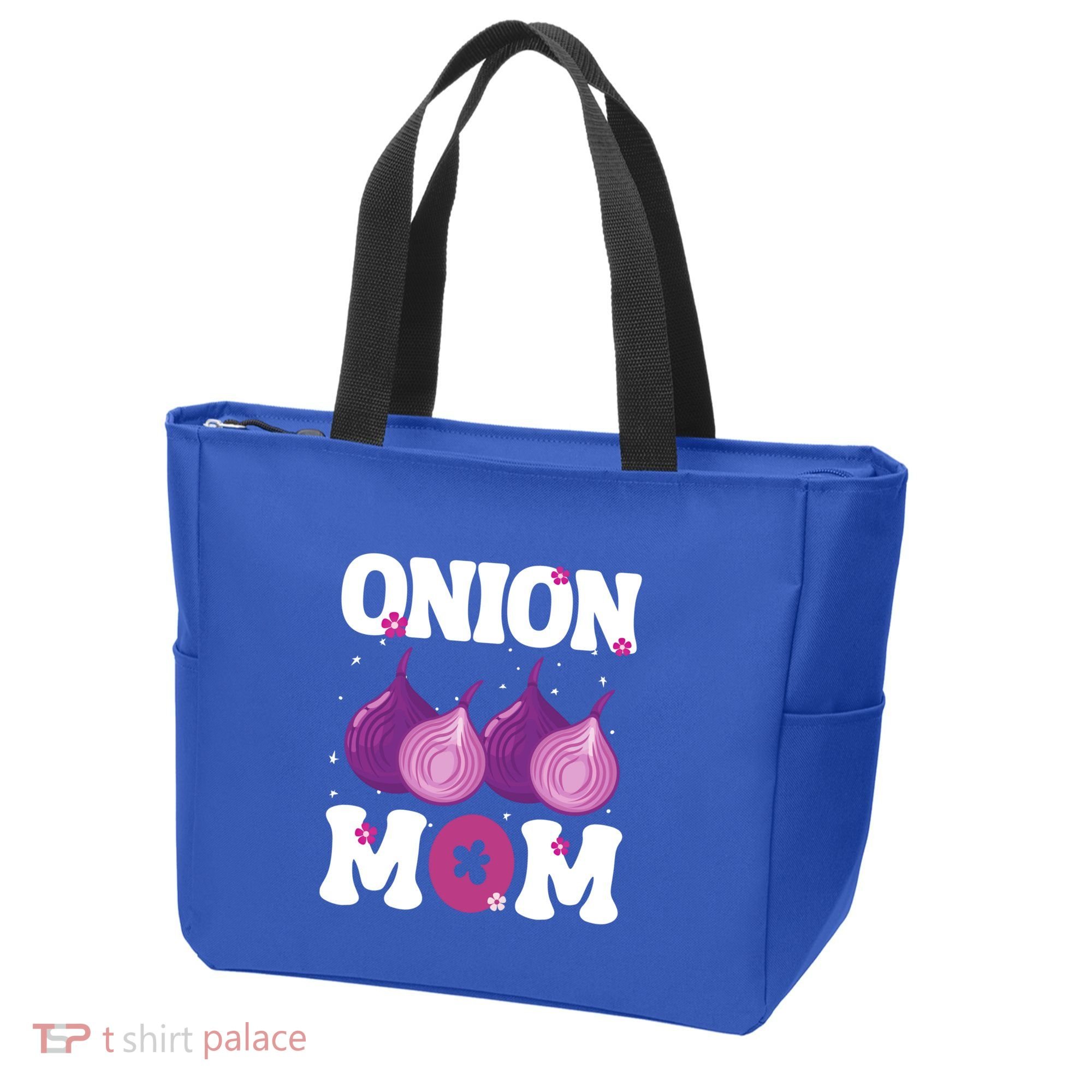 Funny Onion Mom Fruit Vegetable Mothers' Day Gardener Lover Great Gift Tote Bag