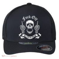 Fuck Off My Life Rules Skull Finger Flexfit Unipanel Trucker Cap thumb 0