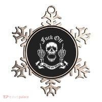 Fuck Off My Life Rules Skull Finger Ornament thumb 0