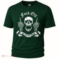 Fuck Off My Life Rules Skull Finger Cooling Performance Crew T-Shirt thumb 0