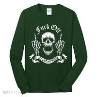 Fuck Off My Life Rules Skull Finger Tall Long Sleeve Shirt thumb 0