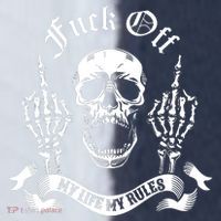 Fuck Off My Life Rules Skull Finger Soccer Jersey thumb 4