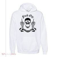 Fuck Off My Life Rules Skull Finger Comfort Colors Garment-Dyed Hooded Sweatshirt thumb 0