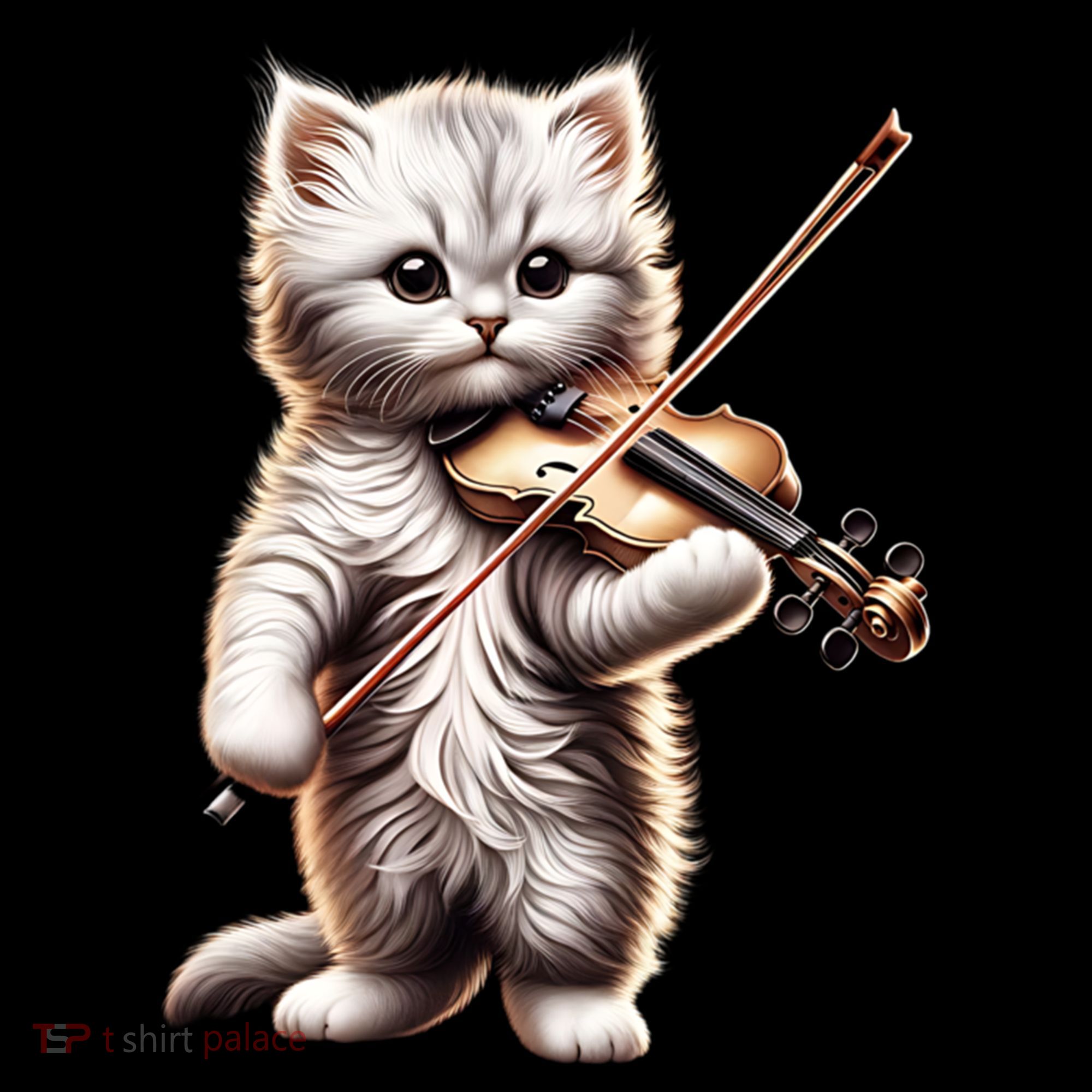 Funny Orchestra Musician Violinist Cute Cat Playing Violin Coffee Mug
