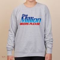 Funny One Million Beers Please Beer Enthusiast Drinking Women's Sweatshirt thumb 0