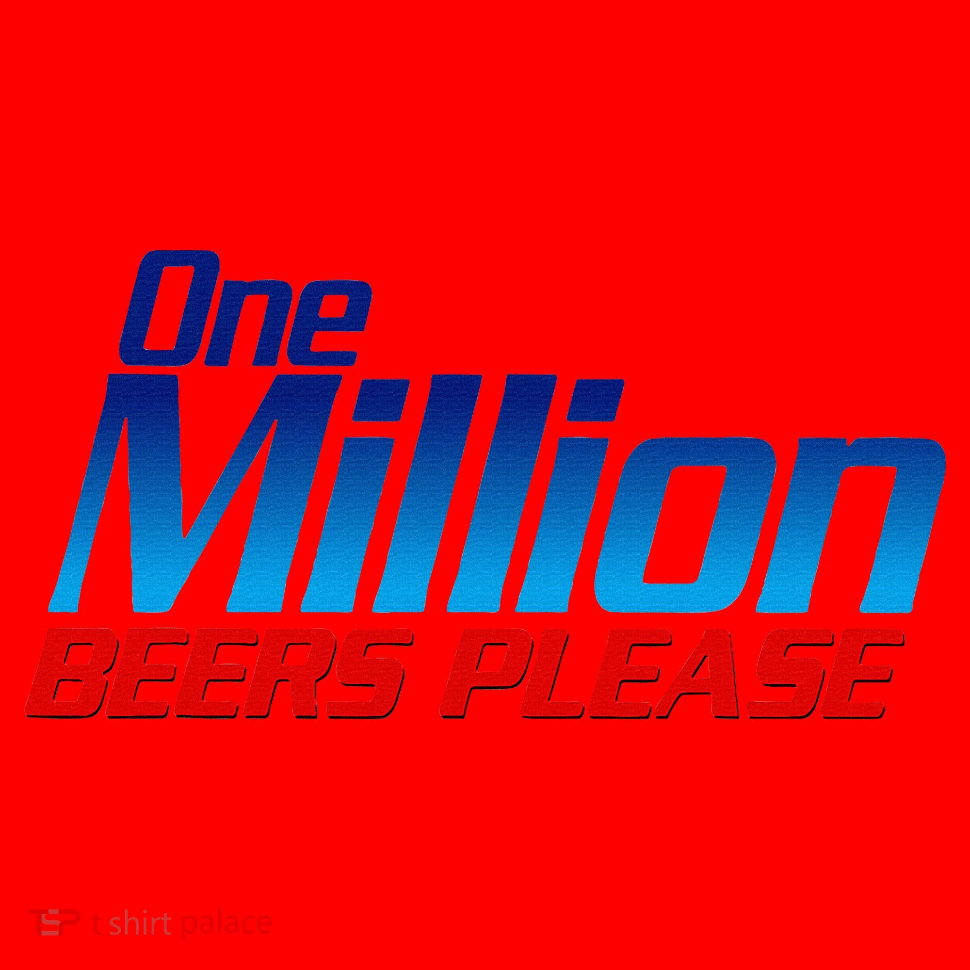 Funny One Million Beers Please Beer Enthusiast Drinking Santa Hat