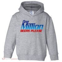 Funny One Million Beers Please Beer Enthusiast Drinking Toddler Hoodie thumb 0