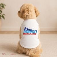 Funny One Million Beers Please Beer Enthusiast Drinking Doggie Tank thumb 2