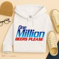 Funny One Million Beers Please Beer Enthusiast Drinking Hoodie thumb 4