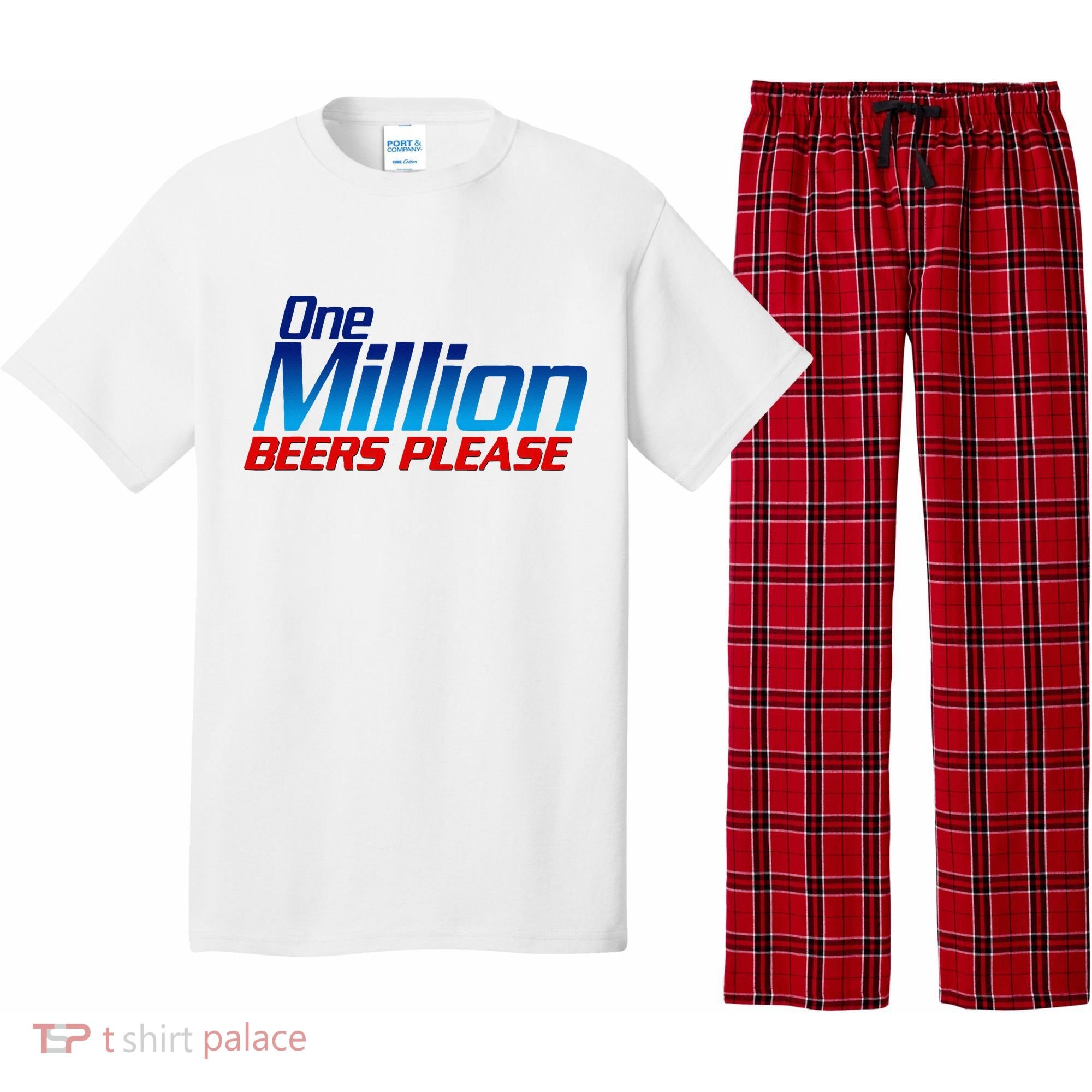 Funny One Million Beers Please Beer Enthusiast Drinking Pajama Set