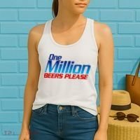 Funny One Million Beers Please Beer Enthusiast Drinking Women's Tank Top thumb 2