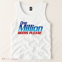 Funny One Million Beers Please Beer Enthusiast Drinking Tank Top thumb 2