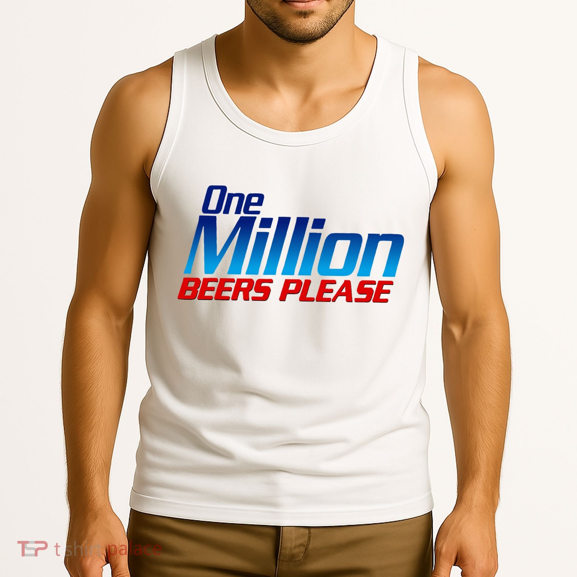 Funny One Million Beers Please Beer Enthusiast Drinking Tank Top