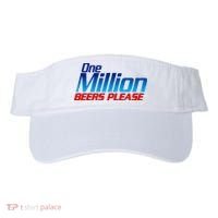 Funny One Million Beers Please Beer Enthusiast Drinking Visor thumb 0