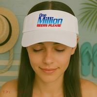 Funny One Million Beers Please Beer Enthusiast Drinking Visor thumb 2