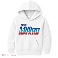 Funny One Million Beers Please Beer Enthusiast Drinking Kids Hoodie thumb 0