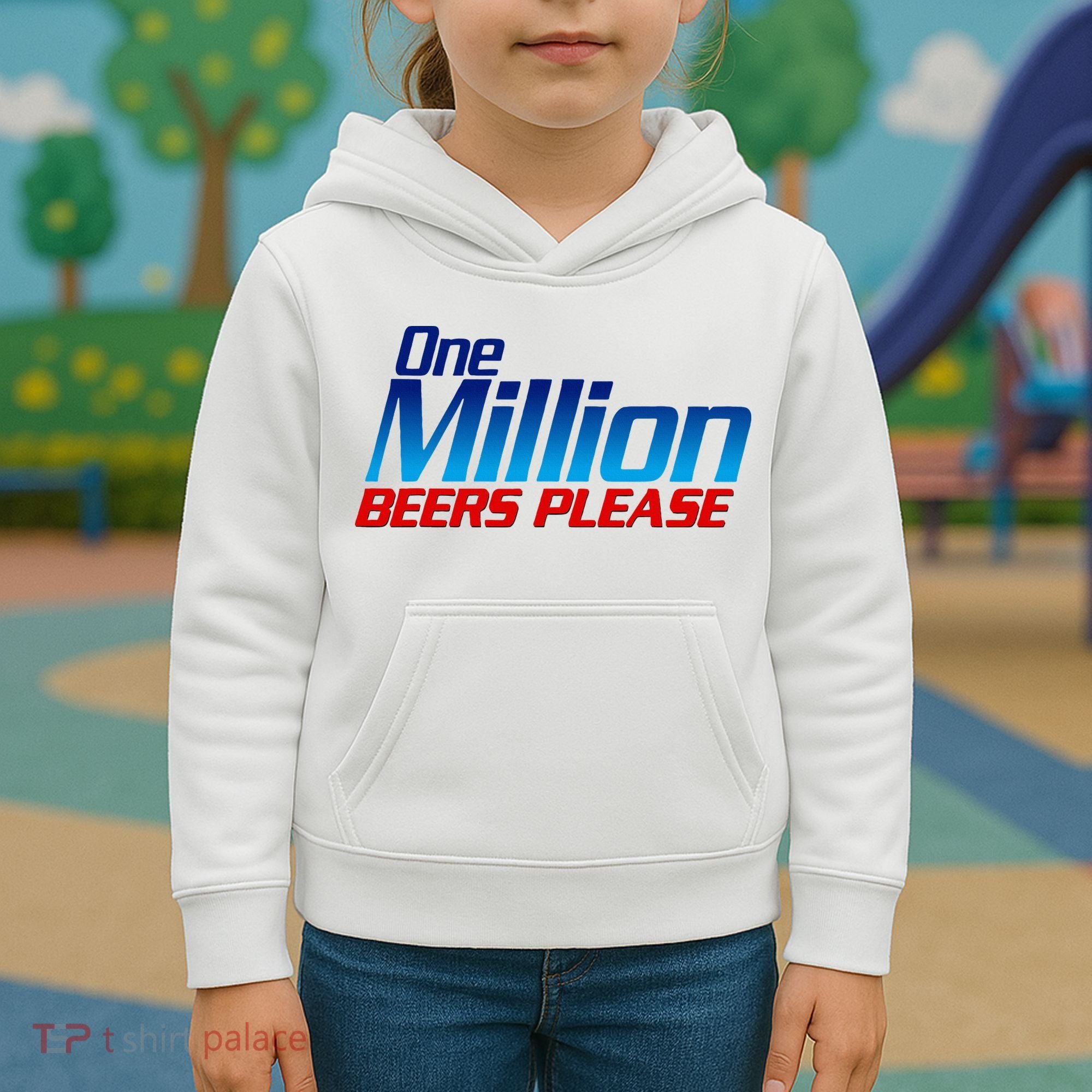 Funny One Million Beers Please Beer Enthusiast Drinking Kids Hoodie
