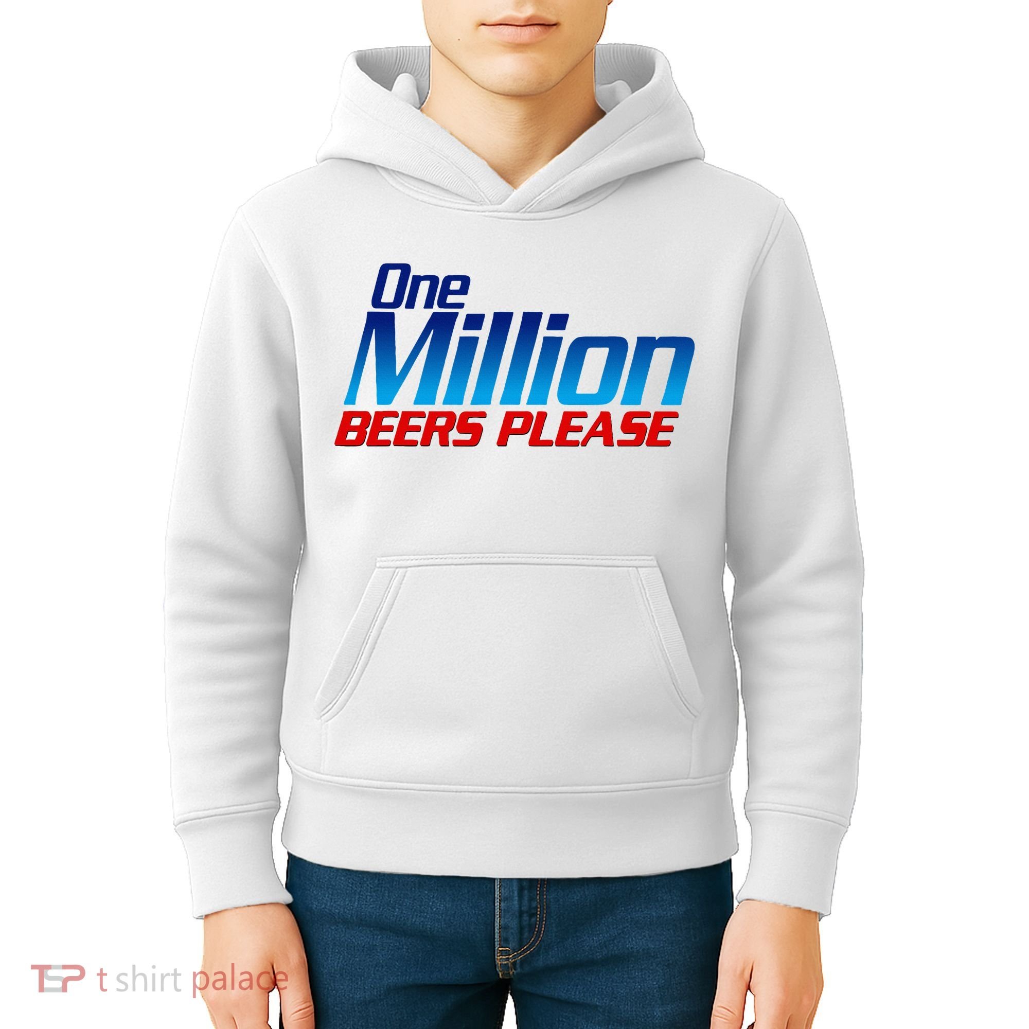 Funny One Million Beers Please Beer Enthusiast Drinking Kids Hoodie