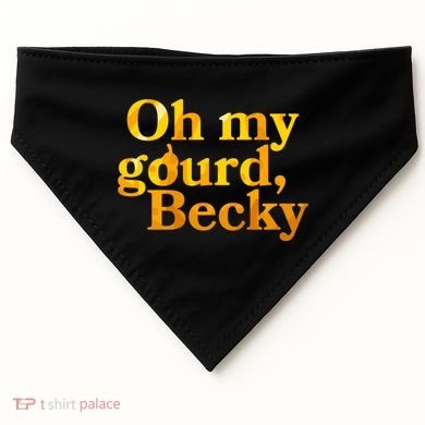 Funny Oh My Gourd Becky USA-Made Doggie Bandana