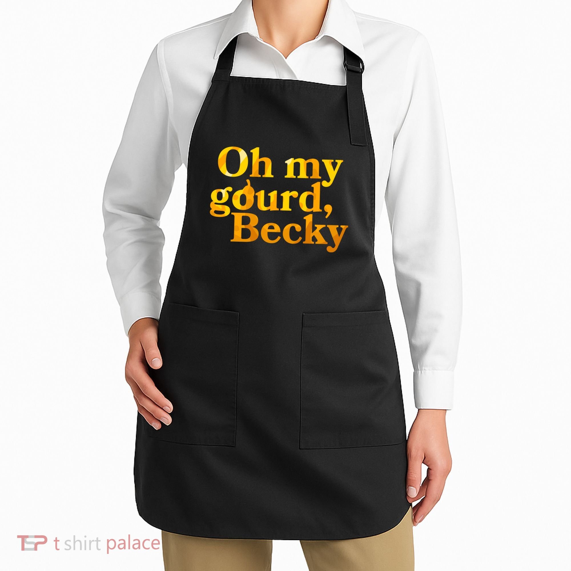 Funny Oh My Gourd Becky Apron