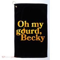 Funny Oh My Gourd Becky Golf Towel thumb 0