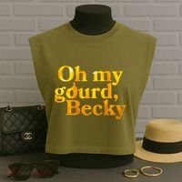 Funny Oh My Gourd Becky Garment-Dyed Women's Muscle Tee thumb 3