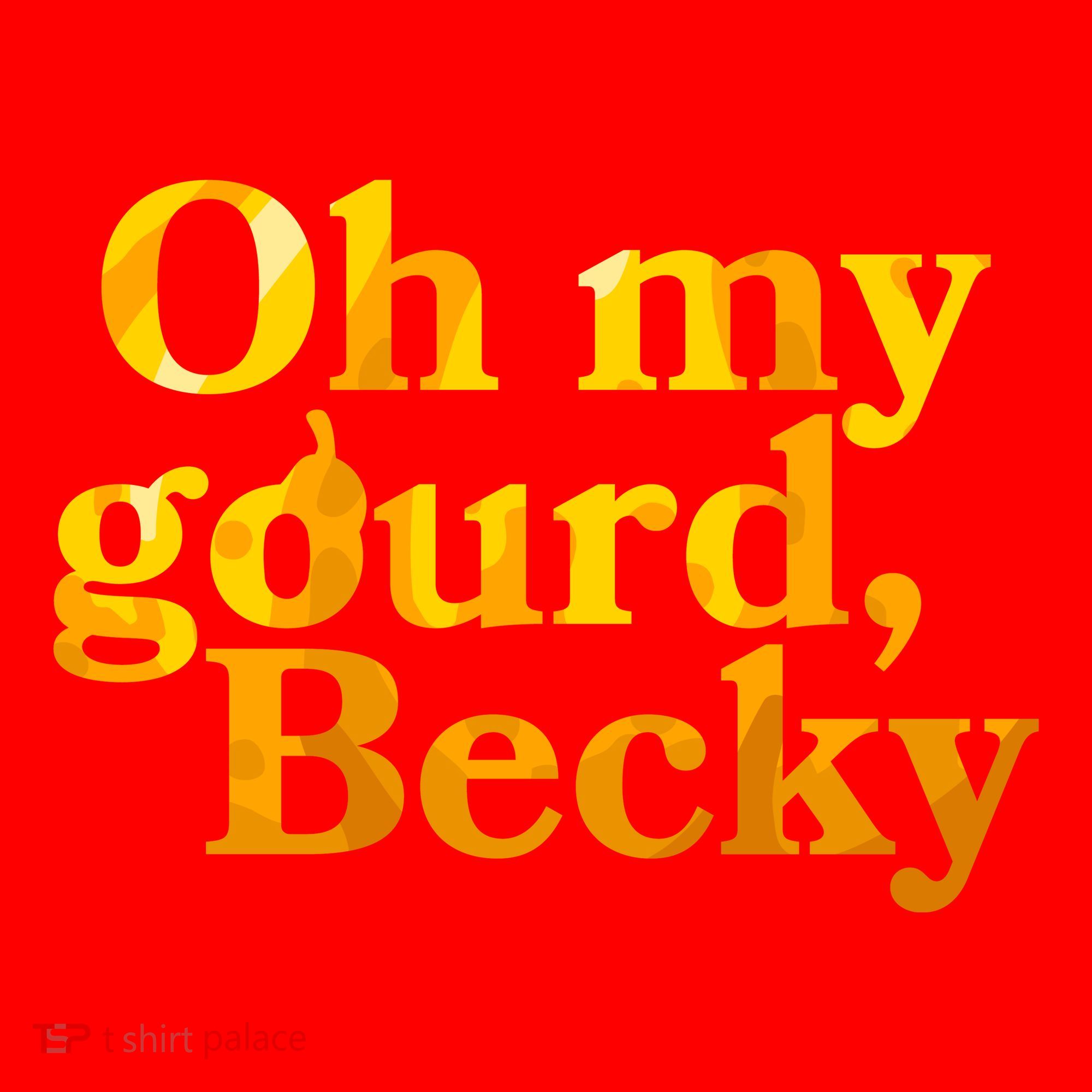 Funny Oh My Gourd Becky Santa Hat