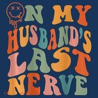 Funny On My Husband's Last Nerve Groovy Beanie thumb 2