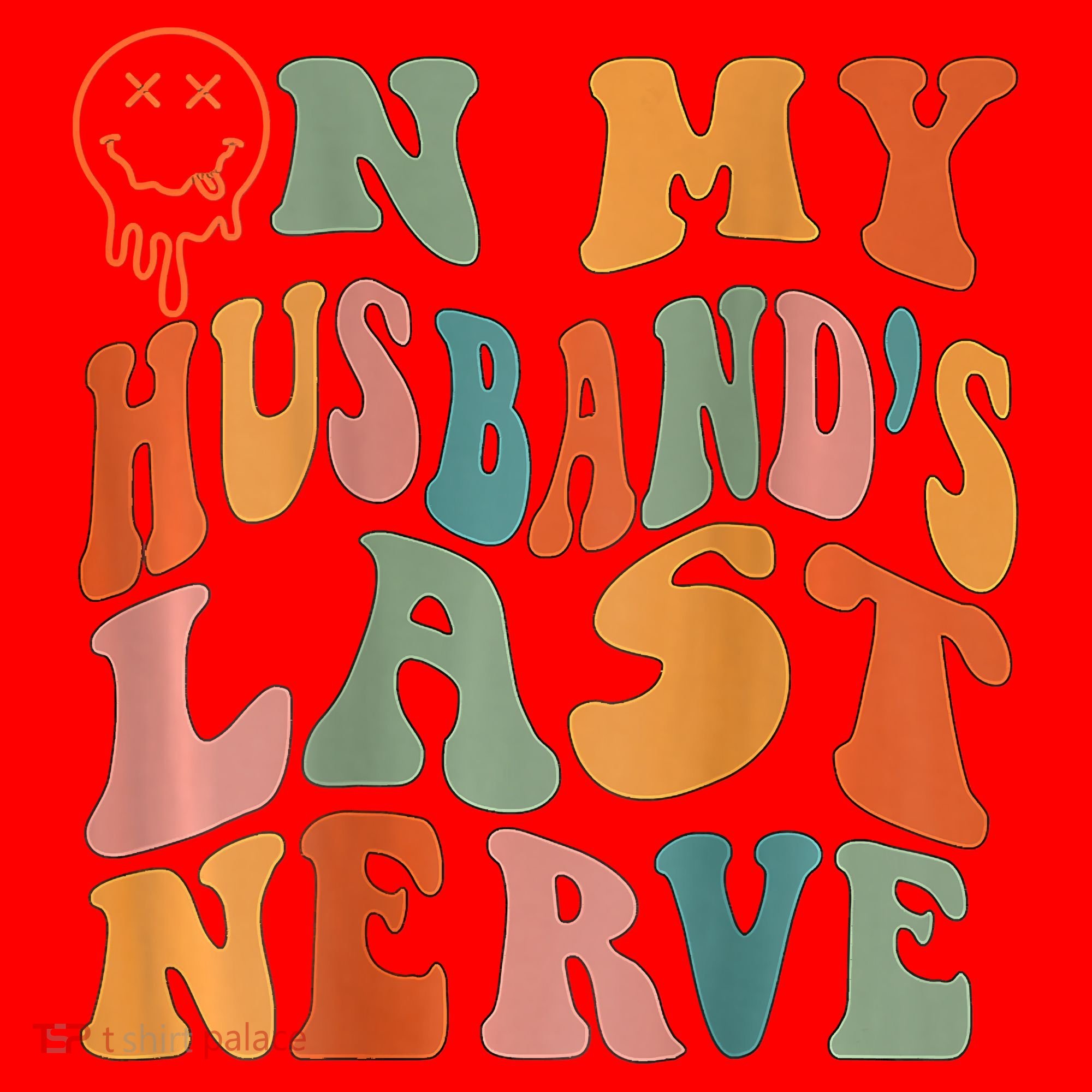 Funny On My Husband's Last Nerve Groovy Santa Hat