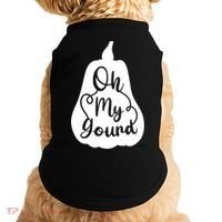 Funny Oh My Gourd Thanksgiving Fall Gift Doggie Tank thumb 0