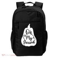 Funny Oh My Gourd Thanksgiving Fall Gift Backpack thumb 0