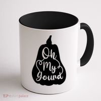 Funny Oh My Gourd Thanksgiving Fall Gift Coffee Mug thumb 1