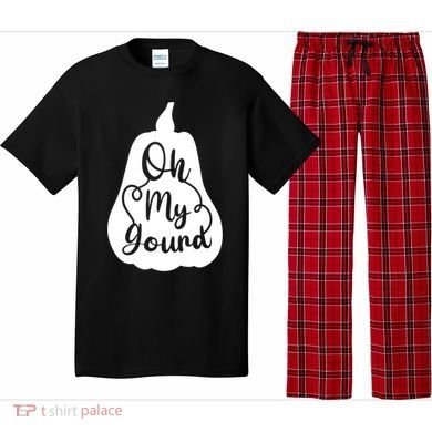 Funny Oh My Gourd Thanksgiving Fall Gift Pajama Set