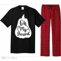 Funny Oh My Gourd Thanksgiving Fall Gift Pajama Set thumb 0