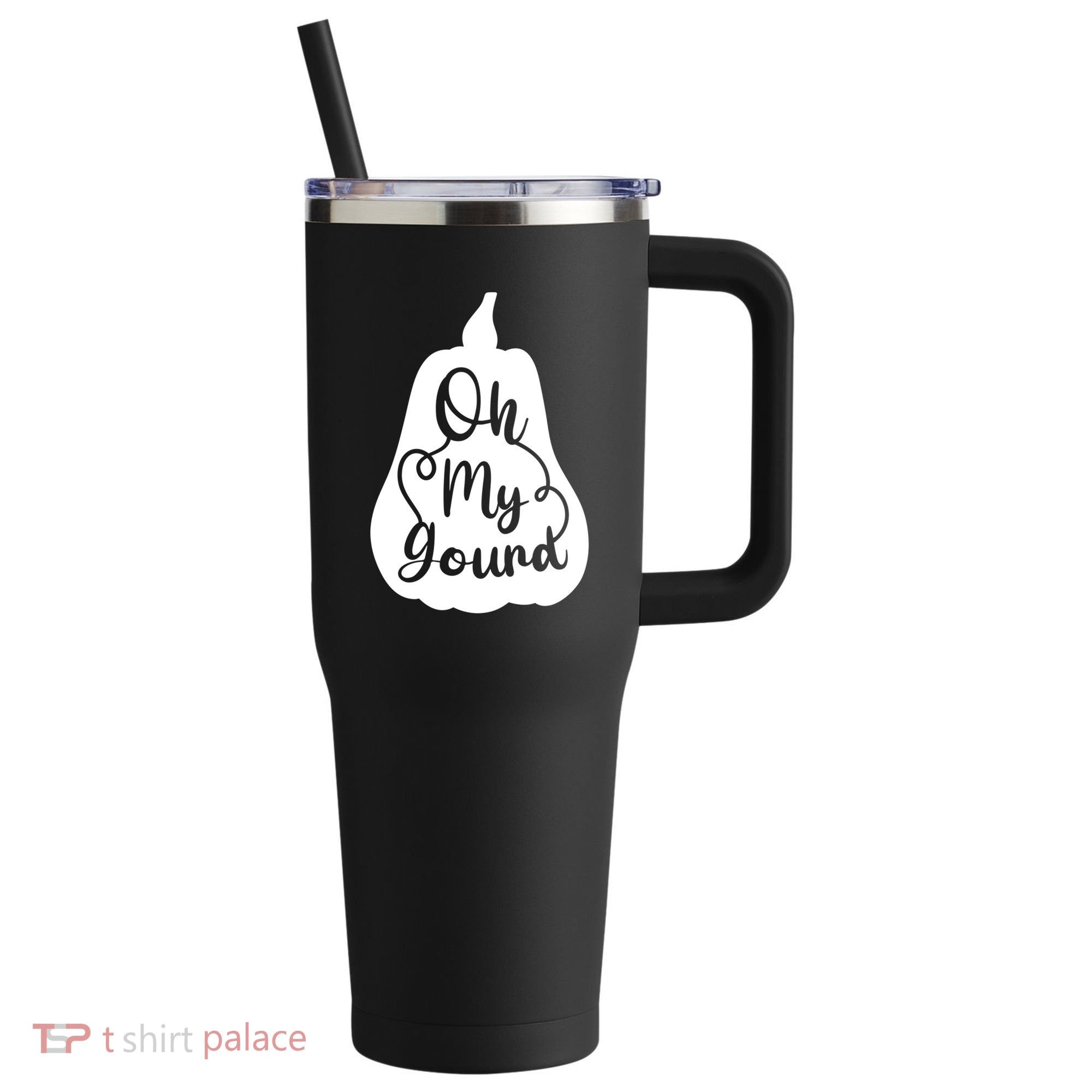Funny Oh My Gourd Thanksgiving Fall Gift 40oz Vacuum Insulated Stainless Steel Travel Tumbler
