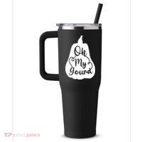 Funny Oh My Gourd Thanksgiving Fall Gift 40oz Vacuum Insulated Stainless Steel Travel Tumbler thumb 2