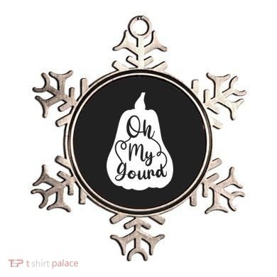 Funny Oh My Gourd Thanksgiving Fall Gift Ornament